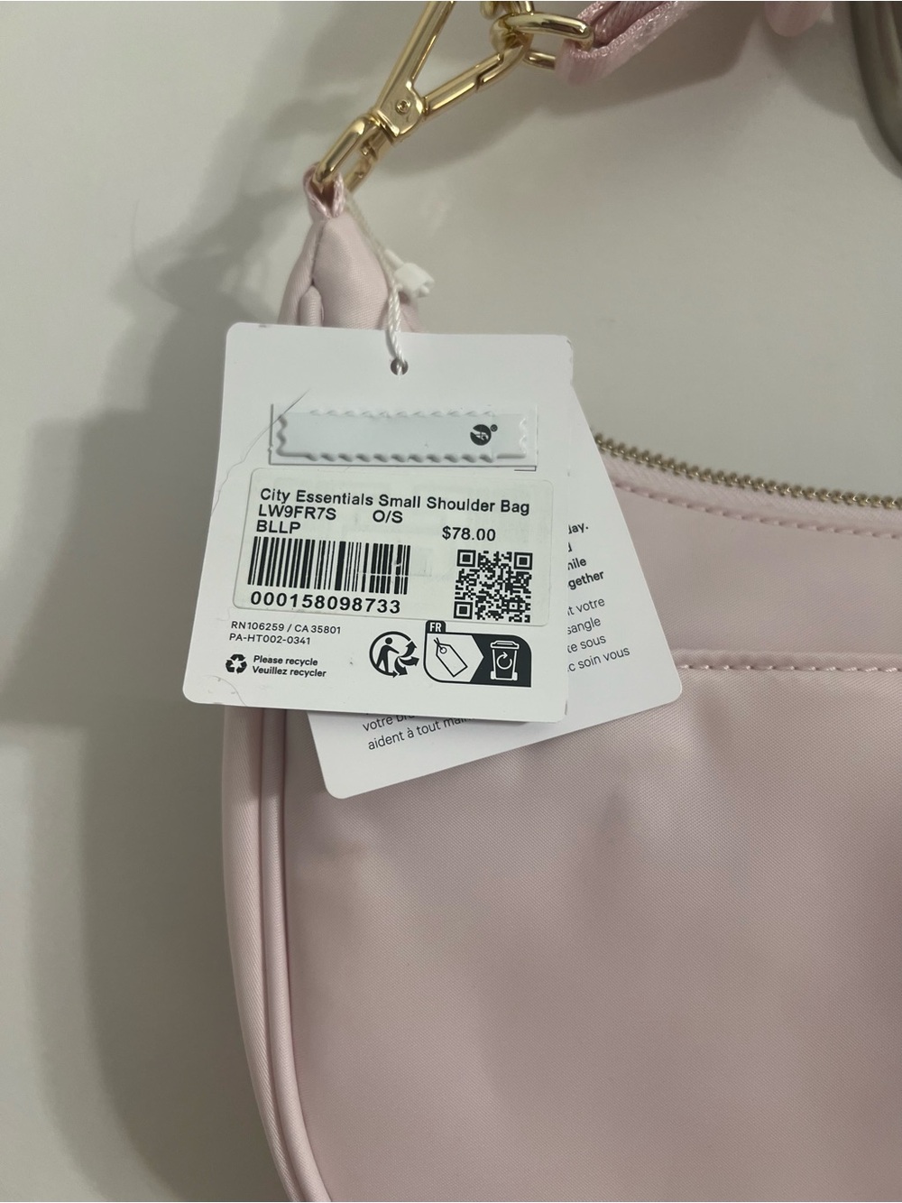 lululemon athletica Pale Pink Shoulder Bag with Gold Hardware - Picture 13 of 13